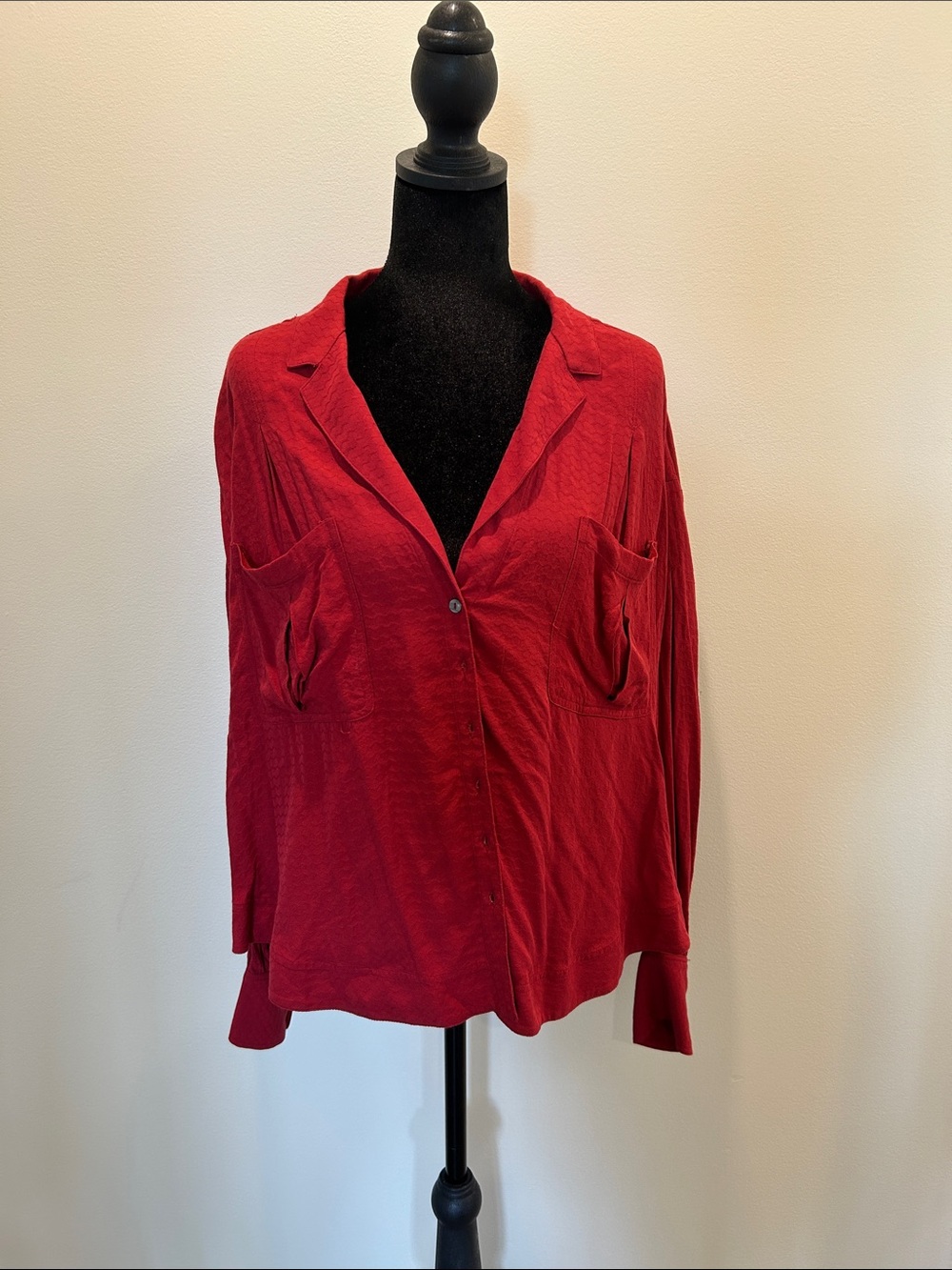 Free People Erin’s oversized Jacquard top “stolen kiss”